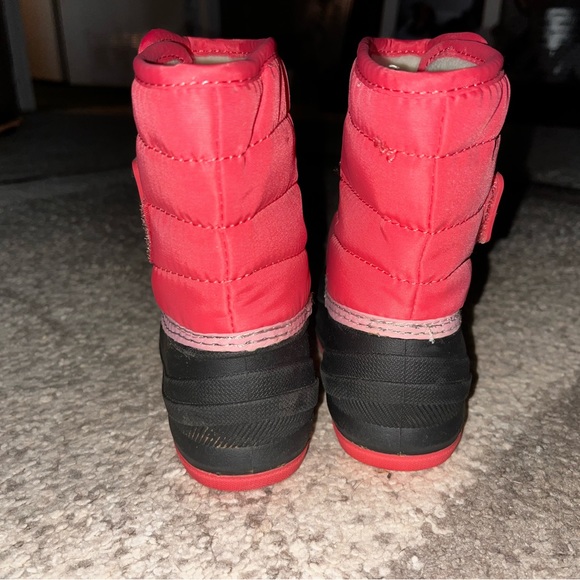 Cat & Jack sz 6 toddler girl thermolite pink winter boots EUC - Picture 3 of 6